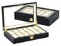 Luxurious Burgundy Color Wooden 12 Watch Box