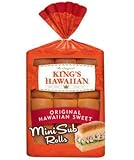 KING'S HAWAIIAN MINI SUB ROLLS SWEET BREAD