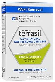 Fast &amp; Natural Wart Removal Ointment Plus 30 Protective Wart Pads