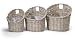 WILLOW GREYWASH WALL BASKET - 25CM