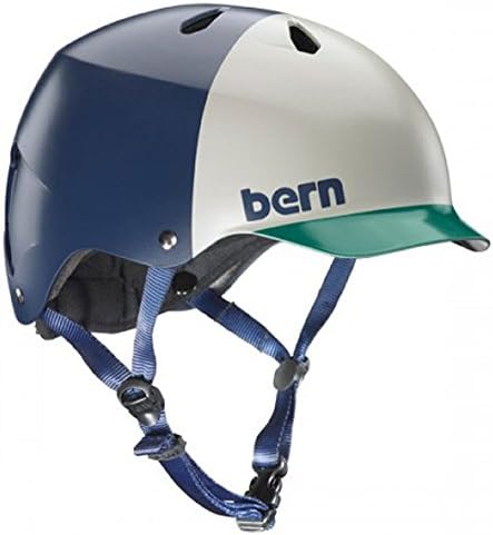 Bern Watts Men's Summer EPS Matte Helmet,Small/Medium,Matte Navy Hatstyle