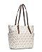 MICHAEL Michael Kors Jet Set East West Top Zip Tote in Signature Vanilla