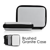 CaseCrown Brushed Granite (Silver) Hard Cover Case for Garmin navi 1450 5-Inch Portable GPS Navigator