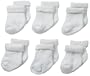 Gerber Unisex-Baby Newborn 6 Pack Cozy Designer Socks