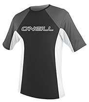 O'Neill Basic Skins Rash Tee, Black White - Medium
