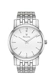 Bulova Men's 96A115 Silver White Dial Bracelet Watch