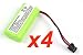 ATC 4x 800mAh / 0.8Ah BATT-1008 BATT1008 Replacement Battery for Uniden Telephones Brand New!