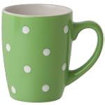 Signature Housewares Dots 11-Ounce Mug, Green