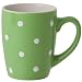 Signature Housewares Dots 11-Ounce Mug, Green