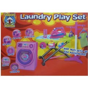 Jouez Jeu blanchisserie - Comprend Toy Machine à laver, fer à repasser