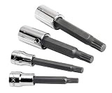 SK Tools Model SKT-19704  4 Piece 3/8 & 1/2 Drive Metric Triple Square Bit Socket Set