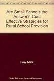 Are small schools the answer? : cost-effective strategies for rural school provision