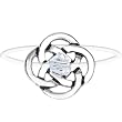 Celtic Knot April Birthstone Illusion Stretch Toe Ring