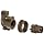 Amphenol Industrial 97-3108B-14S-6P Circular Connector Pin, Threaded Coupling, Solder Termination, Angle Plug, Split Backshell, 14S-6 Insert Arrangement, 14S Shell Size, 6 Contacts