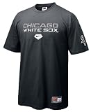 Chicago White Sox Black MLB Practice 8 Short Sleeve Tee Shirt By Nike Team Sports