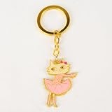 Chat Porte-clés Porte-clef Bijoux de Sac Or Rose