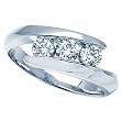 0.25Ct Diamond Bypass Fashion Ring