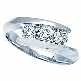 0.25Ct Diamond Bypass Fashion Ring