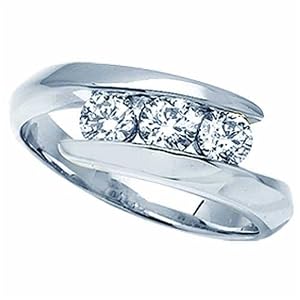 0.25Ct Diamond Bypass Fashion Ring