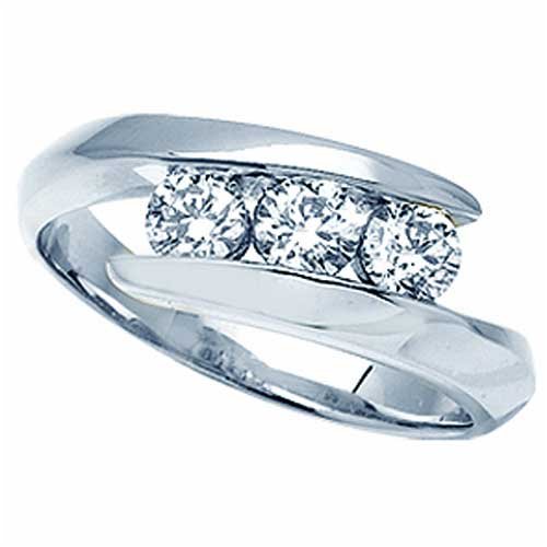 0.50Ct Diamond Bypass Fashion Ring
