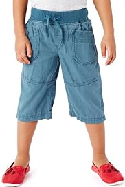Linen Blend Ribbed Waistband Shorts