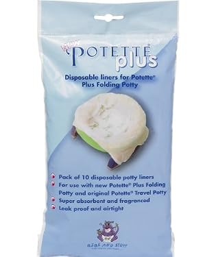 Disposable Fold-Away Potty Liners - 10pk
