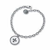 STARHAVEN Starlet Fleur de Lis Disc Bracelet