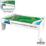 KidKraft Personalized Train Table - White