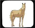 Decorated Mouse Pad with domestic, mare, horse, stallion, hingst, equine, livestock, animal