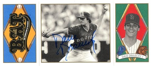 Dave Dravecky Autographed/Hand Signed 1993 UpperDeck No.44 San Diego Padres Baseball BAT Card