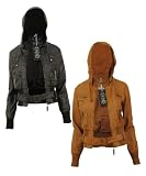 Zoe New Womens Leather Look Bomber Ladies Jacket Coat