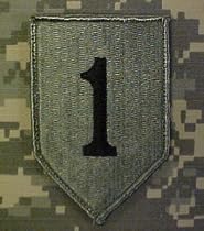 1st Infantry Division ACU Patch with Velcro &reg; or equivalent