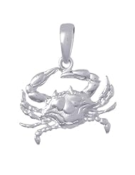 Sterling Silver Crab Pendant
