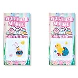 Eggs-treme Sparkle Easter Glitter Sticker Tattoo