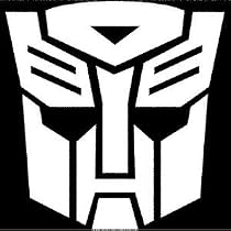 TRANSFORMERS AUTOBOT - Car, Truck, Notebook, Vinyl Decal Sticker #1036 | Vinyl Color: White