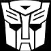 TRANSFORMERS AUTOBOT - Car, Truck, Notebook, Vinyl Decal Sticker #1036 | Vinyl Color: White
