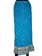 Designer Skirts Floral Ball Blue Womens Long Bohemian Gypsy for Women 38 Inch