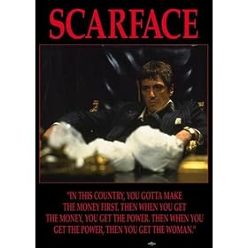 Posters: Scarface Poster - Al Pacino - Re�oit De L'Argent, Re�oit Le Pouvoir, Re�oit La Femme (91 x 61 cm)
