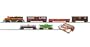 Trainline Big Sky Express Diesel Freight HO scale train set with Bachmann EZ Track Burlington Northern Santa Fe
