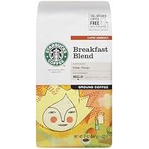 Starbucks Breakfast Blend Coffee, Ground, 12-Ounce Bags (Pack of 3)