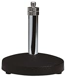 Black/Silver Desk/Table Microphone Stand