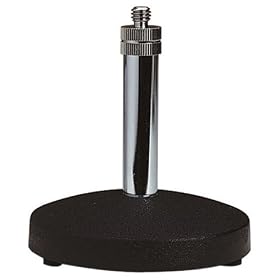 Soundlab Desk Microphone Stand, Black/silver