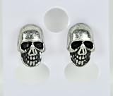 Skull Earrings Stud Heavy Metal Death Halloween Punk Cosplay