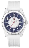 Tommy Hilfiger Davis White Strap Black Dial Women's Watch #1780796