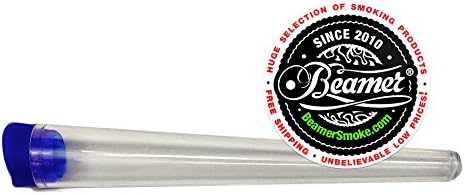 1 Large King Size/1.25 Size Beamer Smoke Tube - Airtight Packaging Tube - For Cigarette / Legal Smoking Herbs / Medicine Container + Beamer Smoke Limited Edition Sticker
