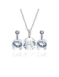 Nickel Free Sterling Silver Pendant & Earring Sets CZ Set
