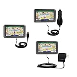 Deluxe Kit for the Garmin Nuvi 770 includes a USB cable with Car and Wall Charger - Gomadic Brand w/ TipExchange Technology