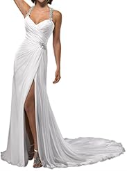 Natural   Waistline Chiffon  Halter Evening Dress/Prom Dress/Wedding Party Dress  With Rhinestones
