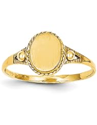 14k Childs Fancy Signet Ring