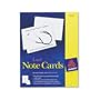Avery 5315 White 4-1/4 x 5-1/2 laser note cards, 2 cards/sheet, 60 cards & envelopes/box